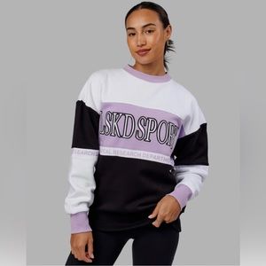 LSKD Unisex Sportif Sweatshirt Oversize Size M